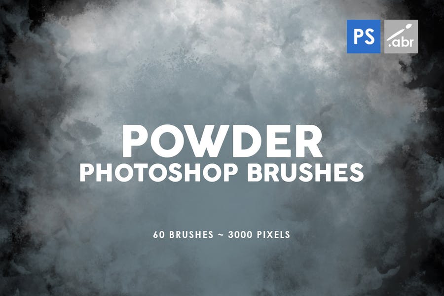 60 Powder Photoshop Brushes Set