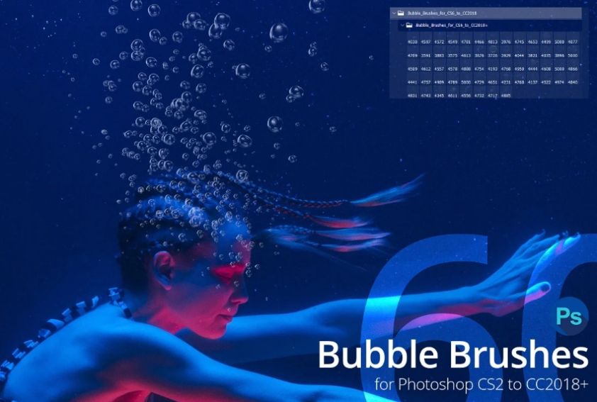 60 Unique Bubble Brushes Pack