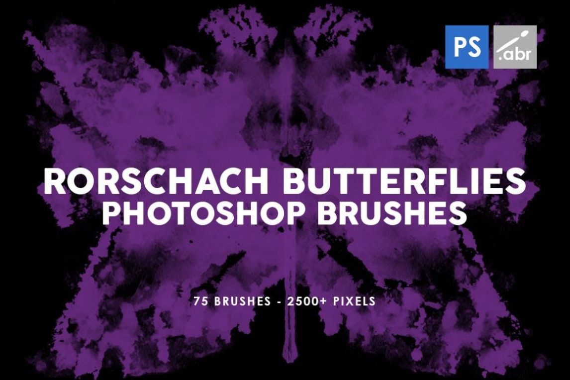75 Rorschach Butterfliies Brushes