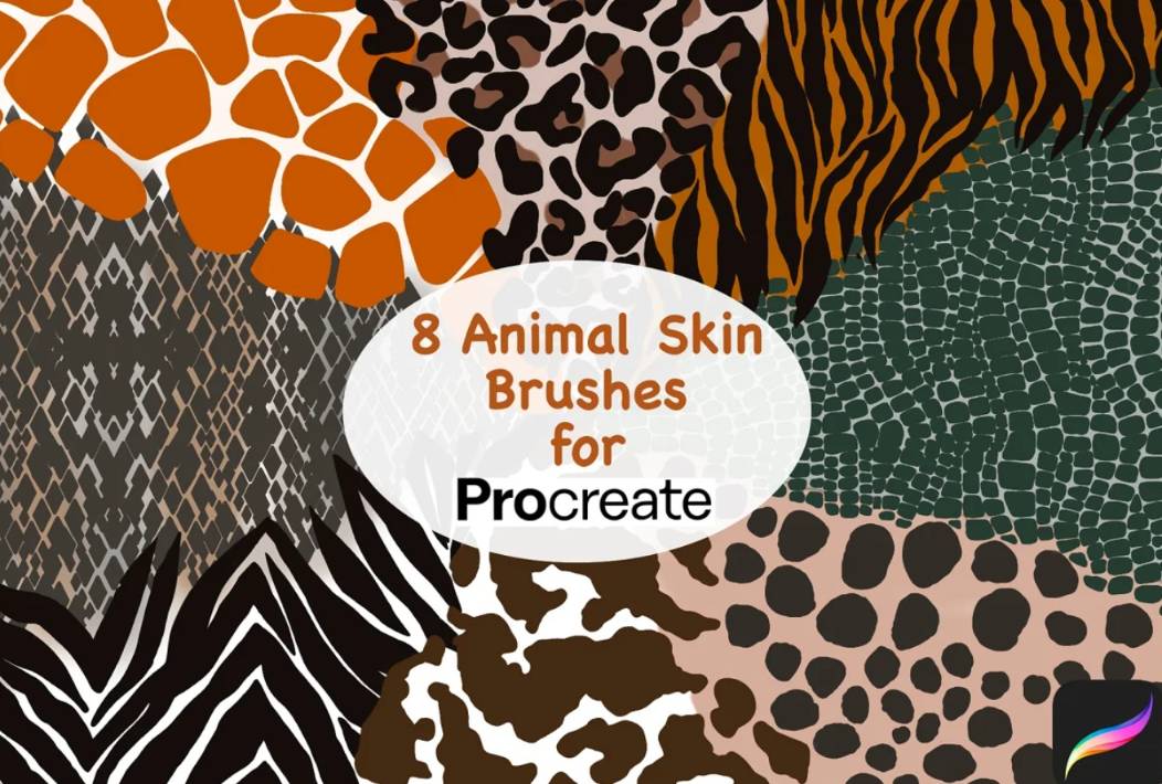 animal print brushes procreate free