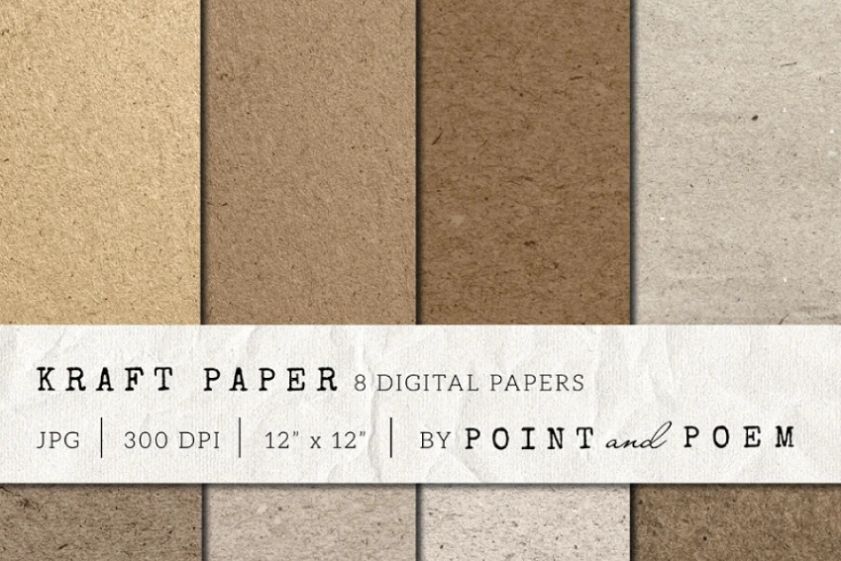 8 Kraft Paper Textures Pack