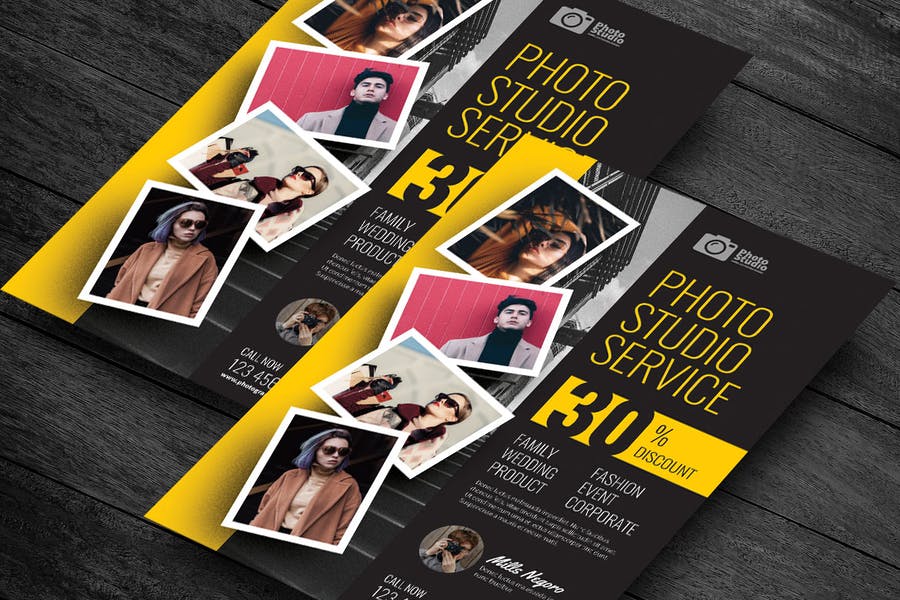 A4 Photography Services Flyer Template