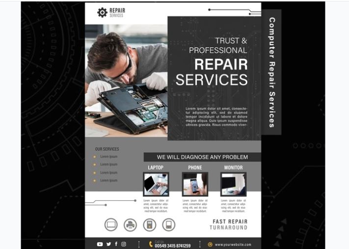 A4 Repair Promotional Flyer