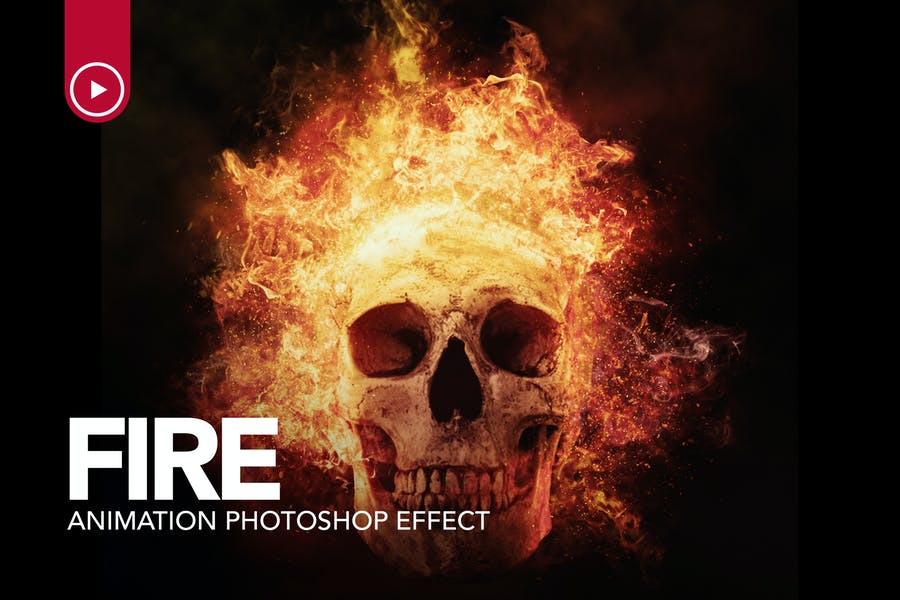 Animated Fire Photoshop Effects