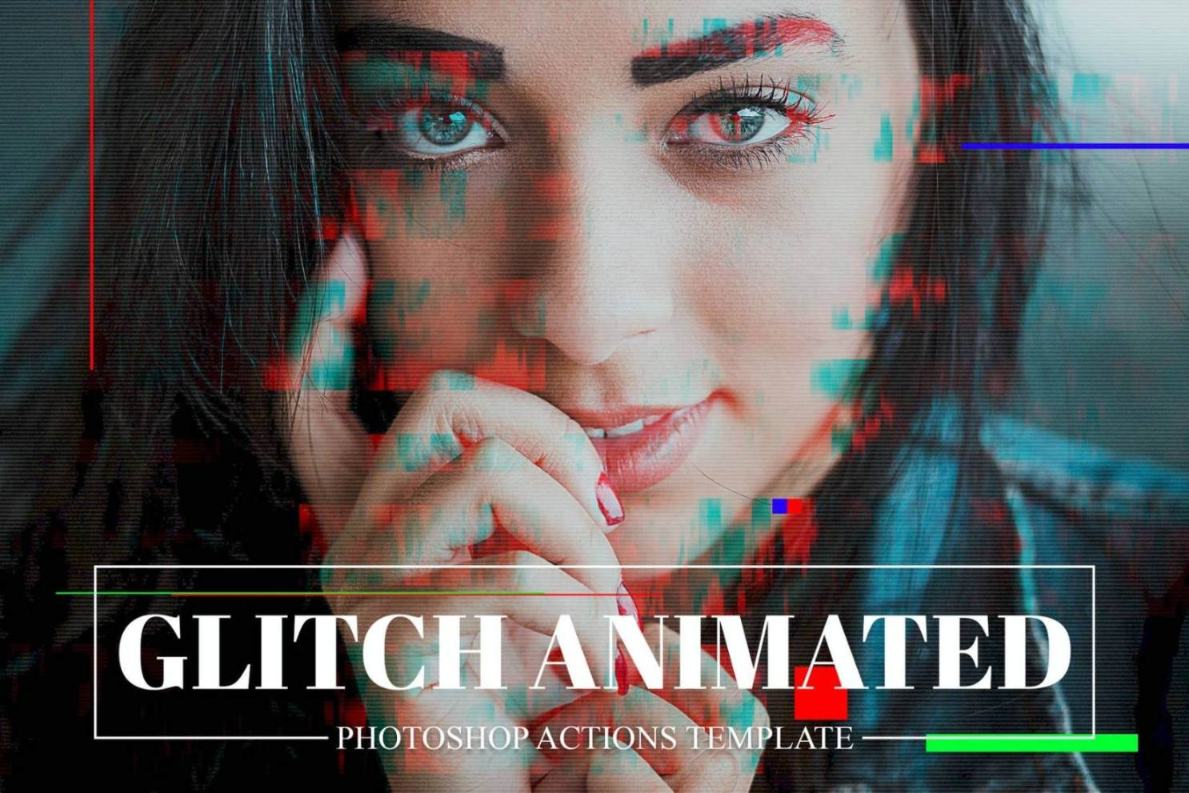 Animated Glitch Photo Effect