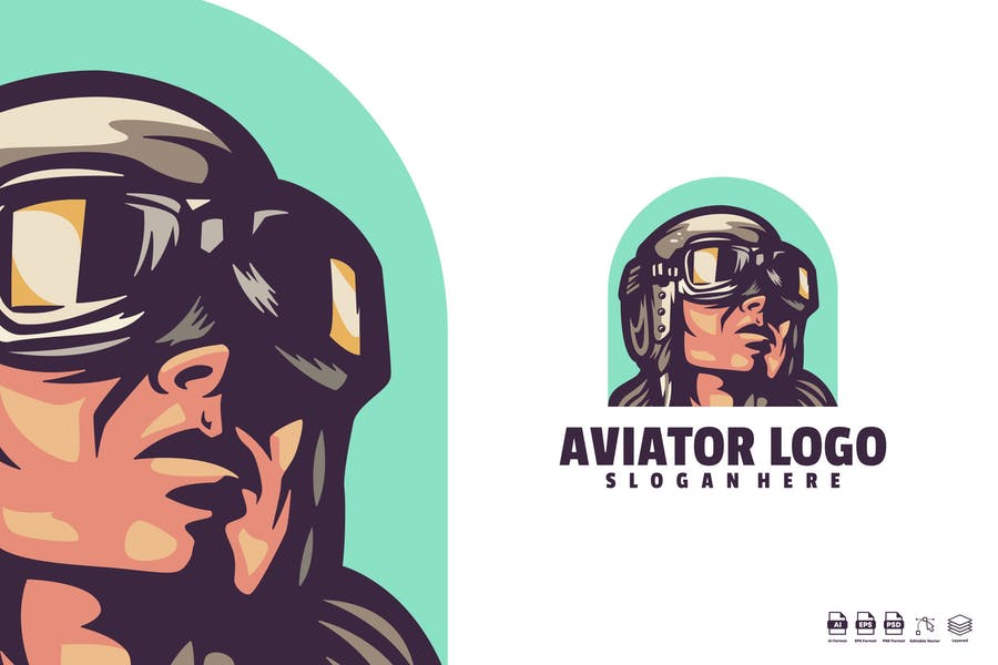 Aviator Logo Design Idea
