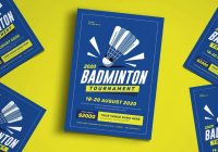 Badminton Flyer Template