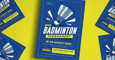 Badminton Flyer Template