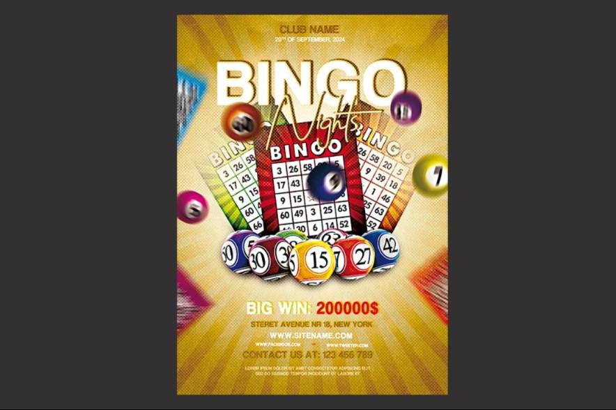 Bingo game Poster Template