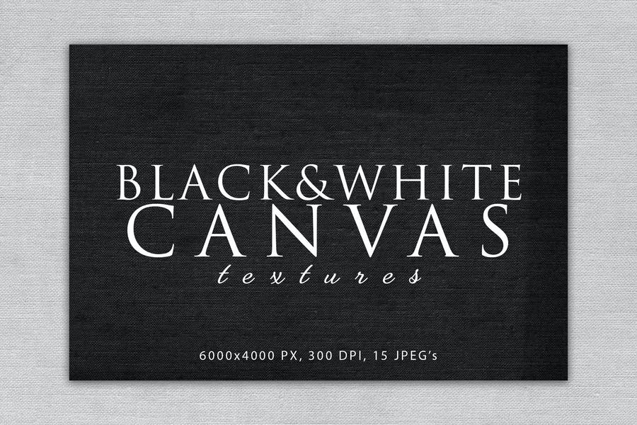 Black and White Canvas Textres