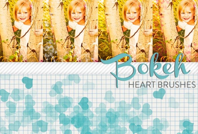 Bokeh Hearts Photoshop ABR