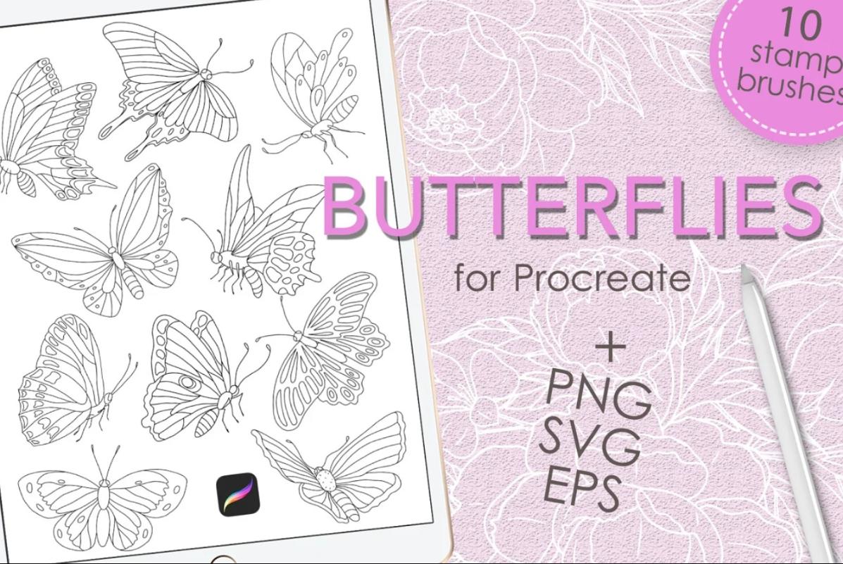 Procreate Butterflies Brushes