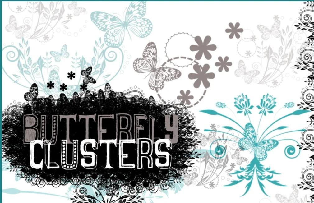 Butterfly Cluster Photoshop Brushes
