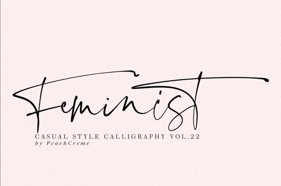 Casual Feminist Typeface Designs