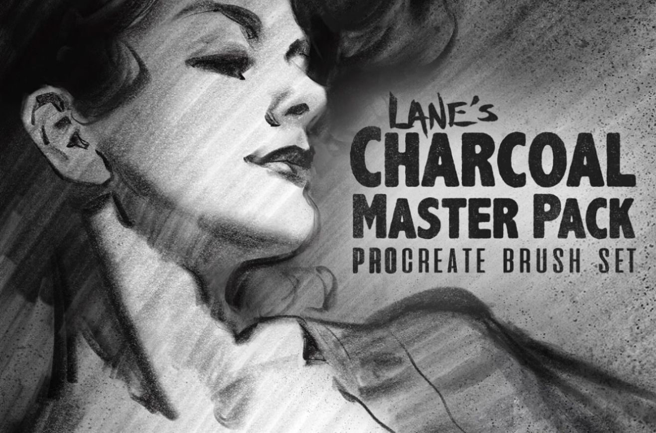Charcoal Drawings Pack for Procreate