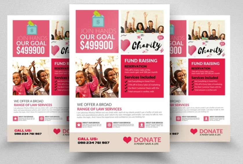 Charity and Donation Flyer Templates