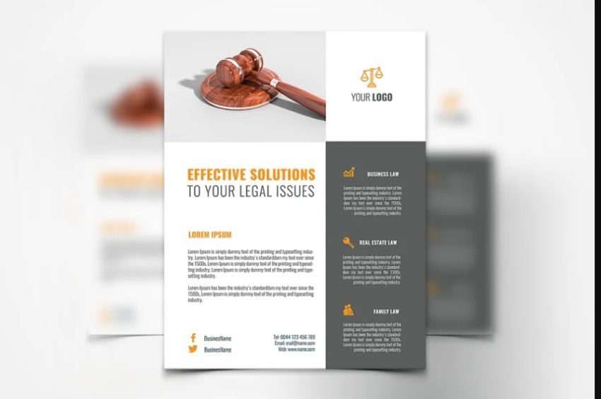 Clean Law Services Flyer Template