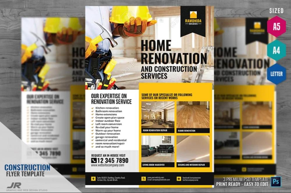 Construction Services Flyer Template