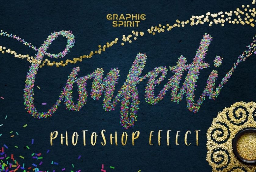 Creative Confetti Photoshop Effect
