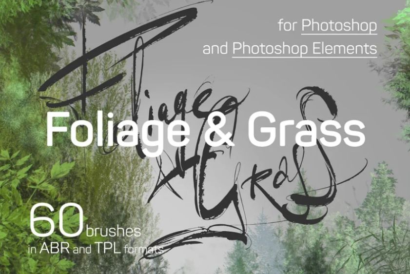 Creative Foliage and Grass Brush