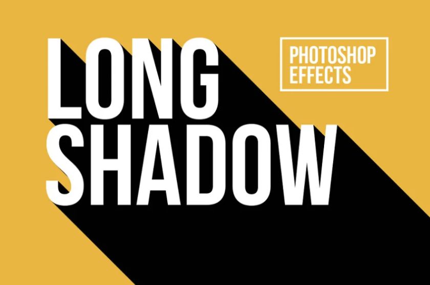 Long Shadow Photoshop Actions
