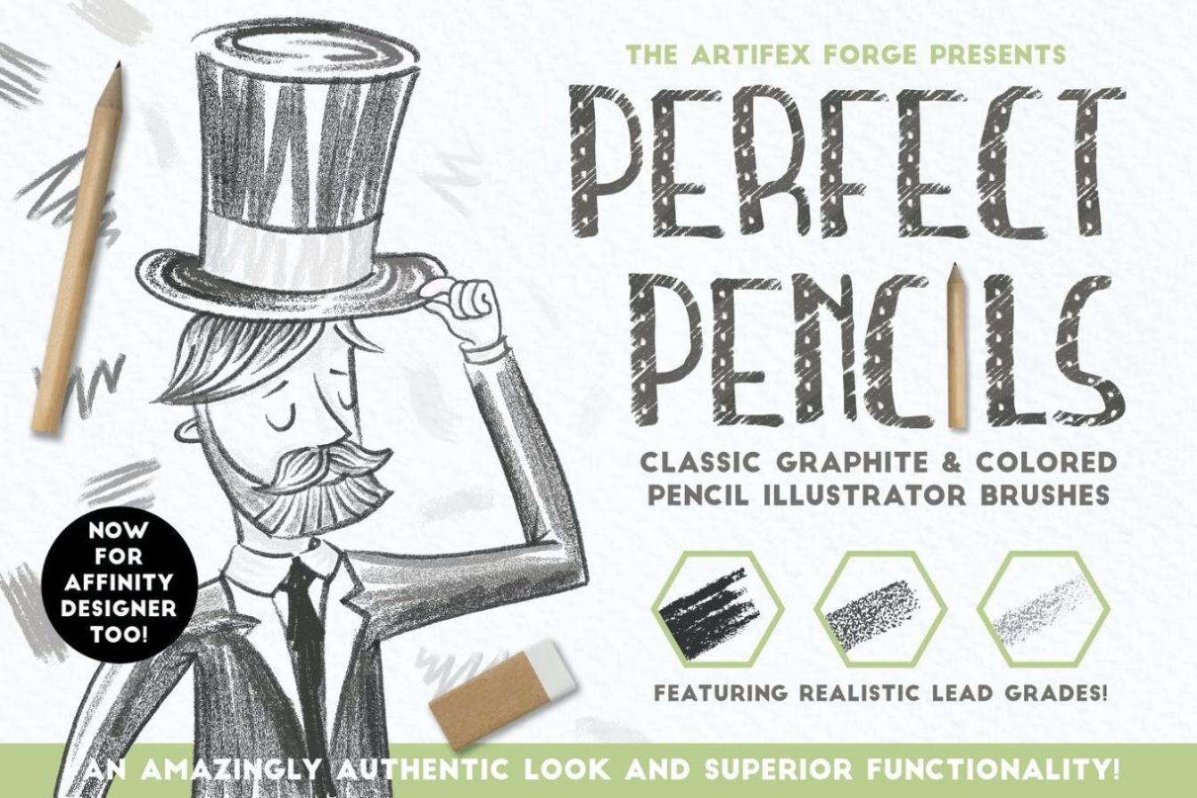 Creative Pencil Brushes Pack