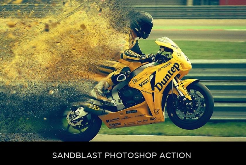 Creative Sandblast Photo Effect