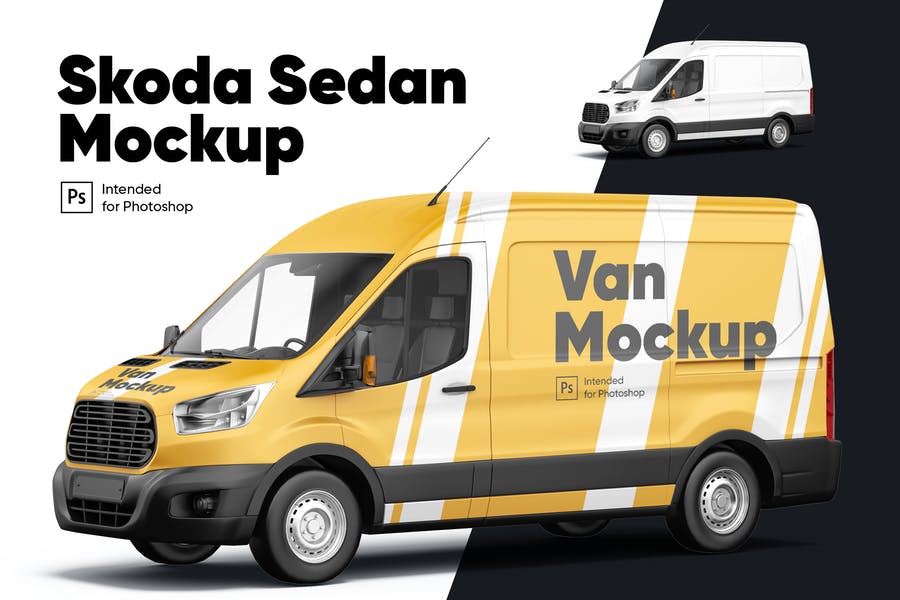 Customizable Vehicle Branding Mockup