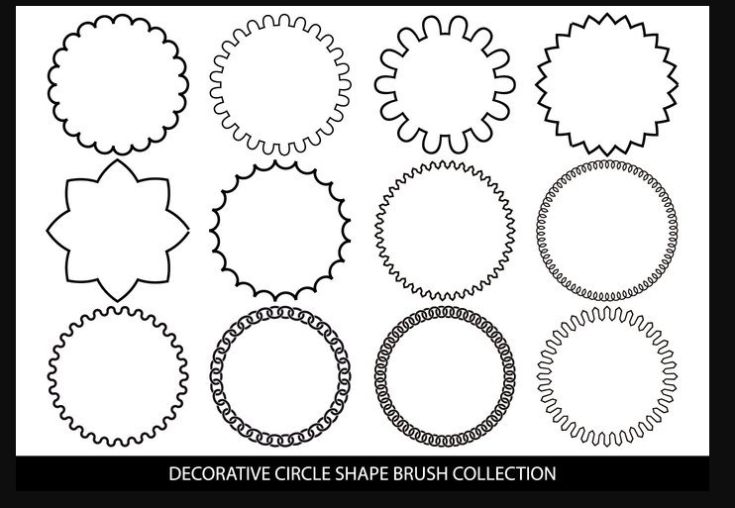 Decorative Circle Shape Brushes