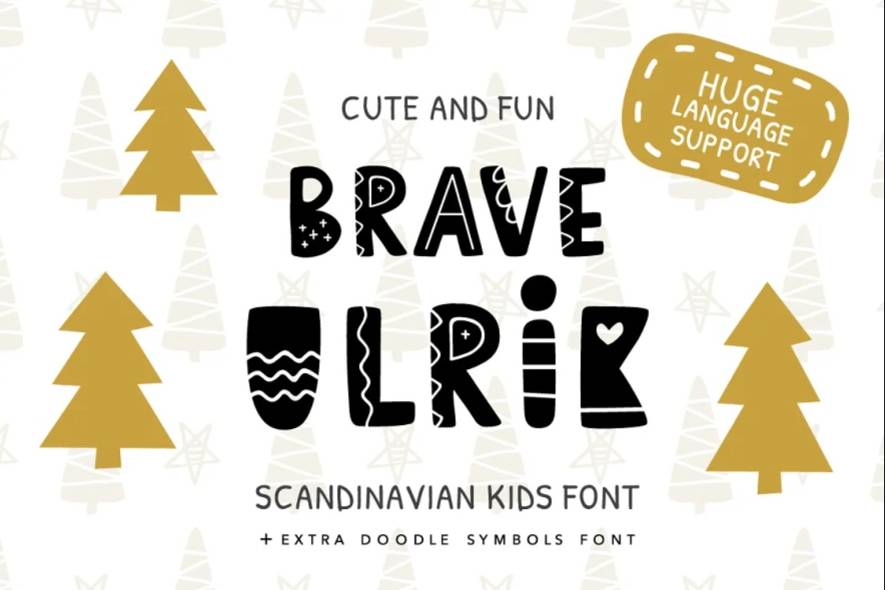 Decorative Folk and Nordic Fonts