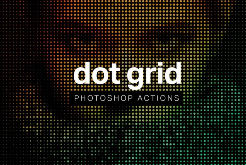 Dots Grid Photoshop Action