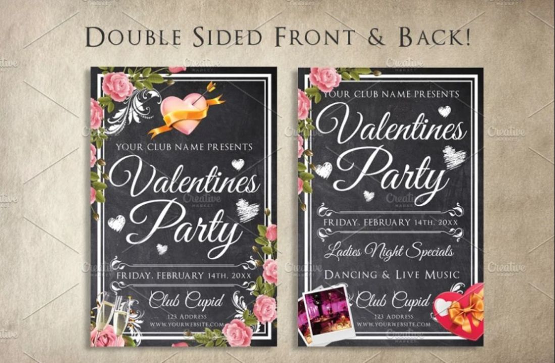 Double Sided Chalk Flyer Template