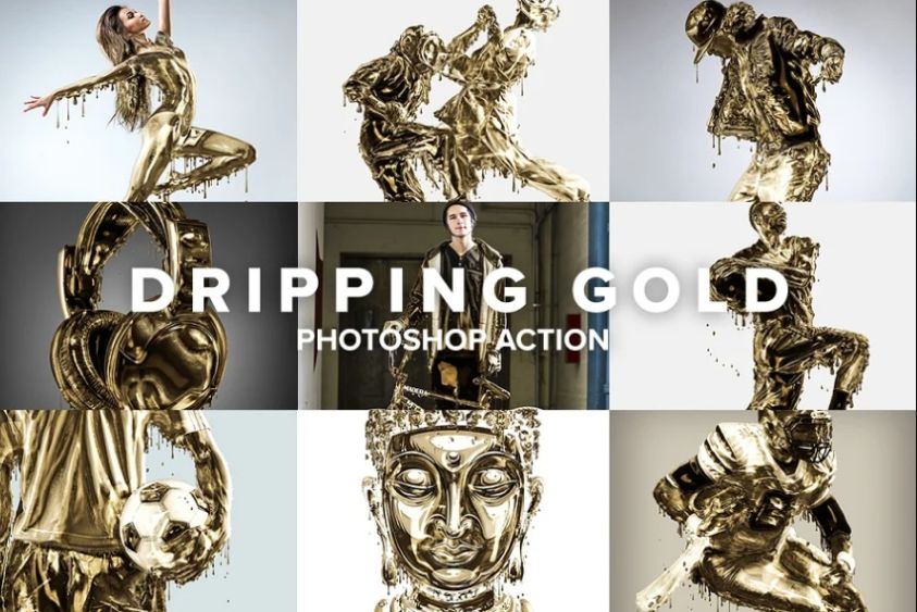 gold effect photoshop action free download