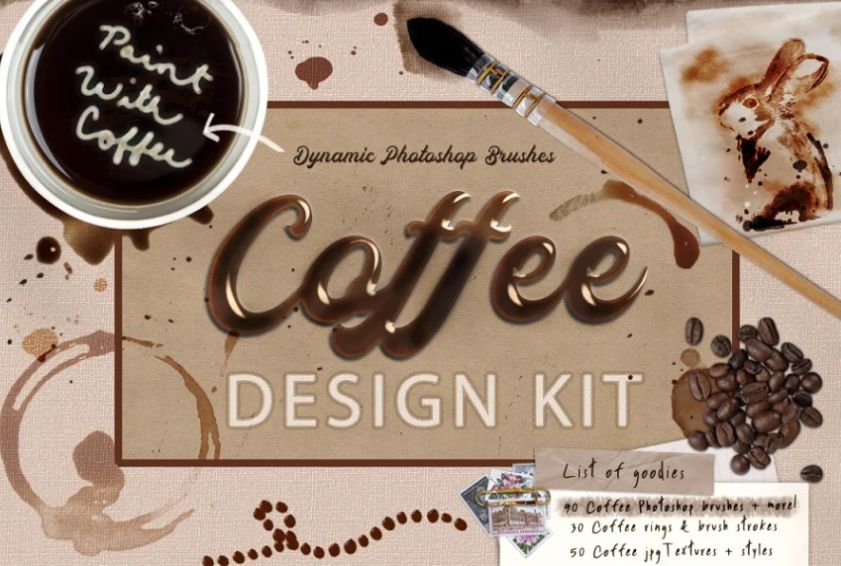 Dynamic Coffee Paint Brushes