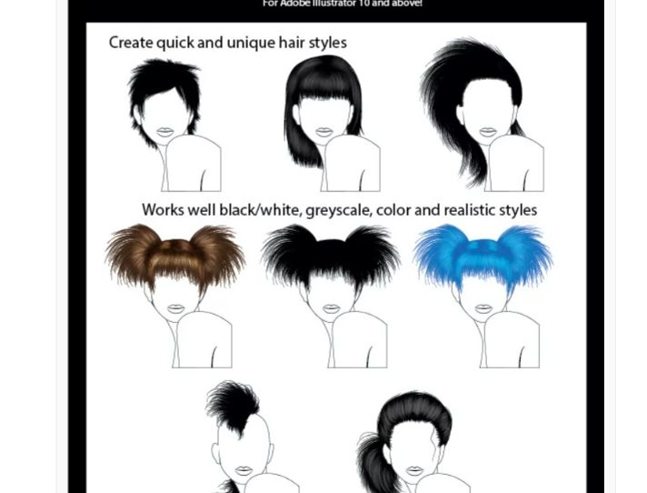 Easy Hair Brush for Illustrator
