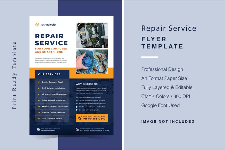Editable Repair Services Flyer