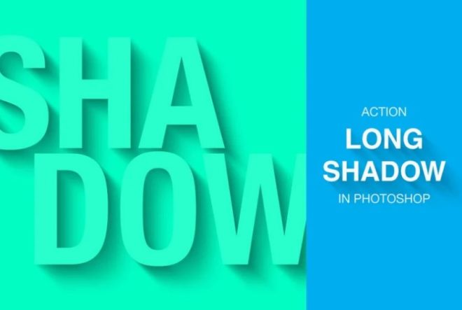 3d long shadow generator photoshop action set download