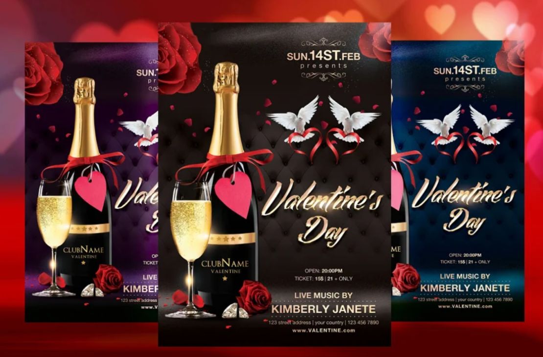 February 14th Flyer Template