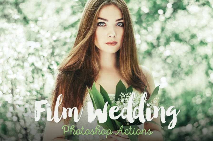 Film Wedding Photoshop effect