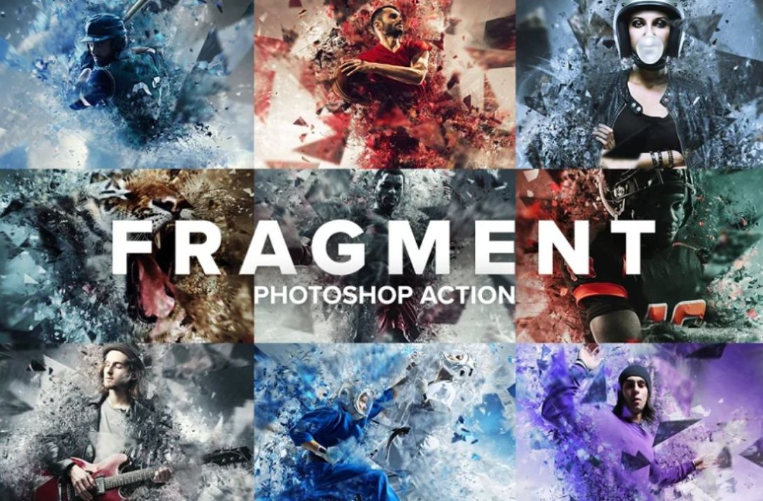 Fragment Photoshop Action Effect