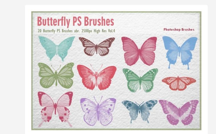Free Butterfly PS Brushes