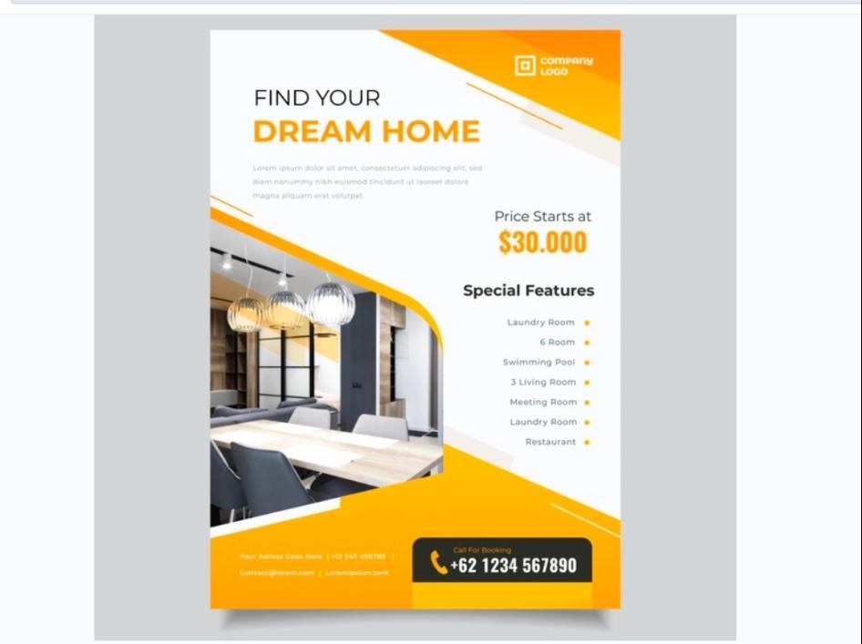Free Dream House flyer