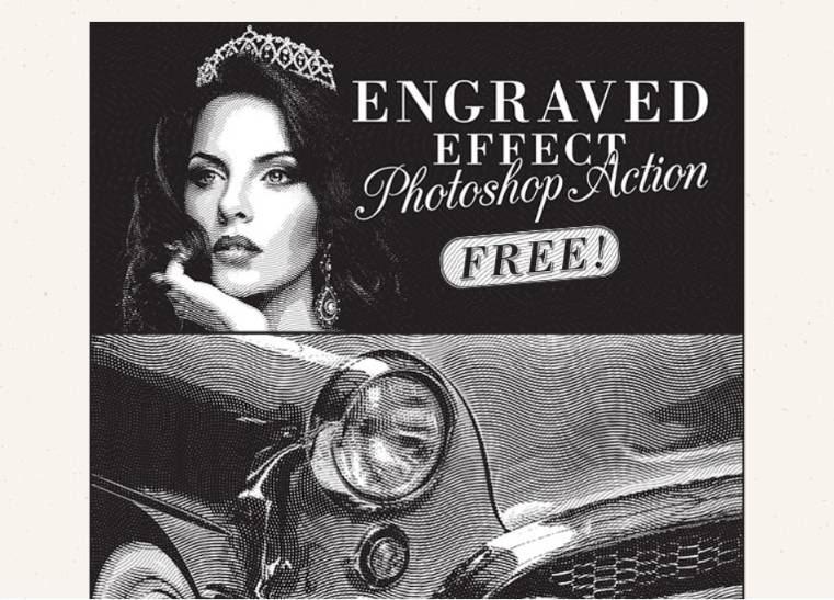 Free Engraved Photoshop Effect