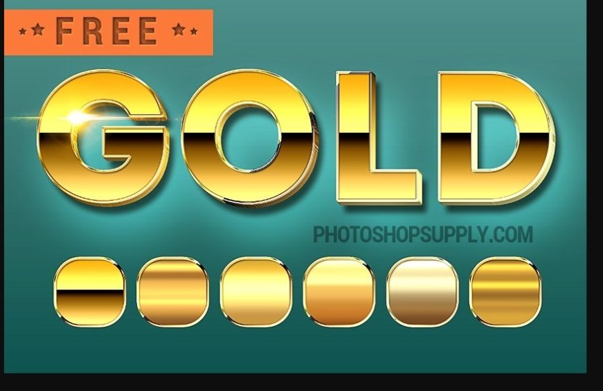 Free Gold Text Effect