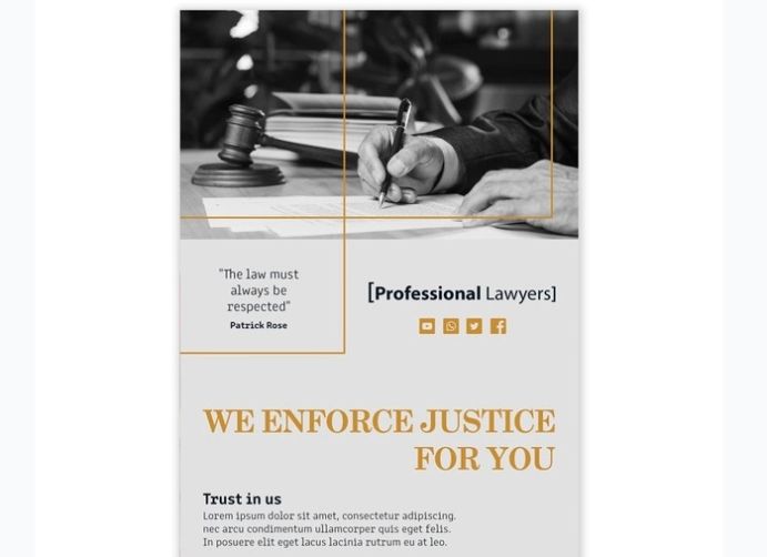 Free Law Firm Flyer Template