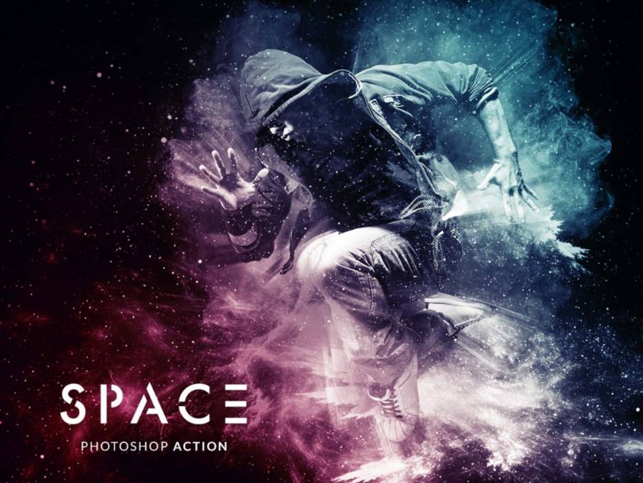 Free Space Photoshop Effect