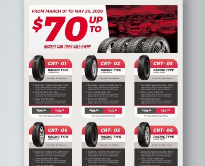 Free Tire Sale Flyer