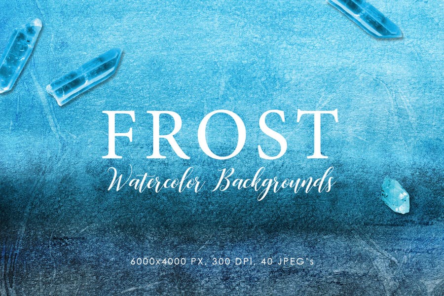 Frost Watercolor Backgrounds
