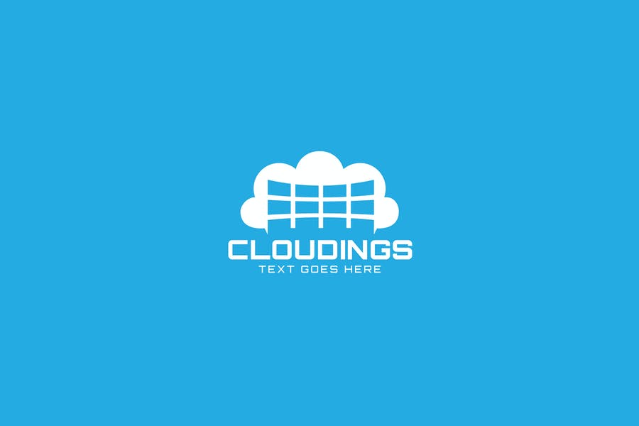 Fully Editable Cloud Logotype