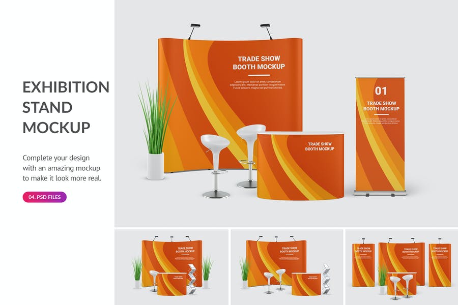 Fully Editable Exhibition Stand Mockup